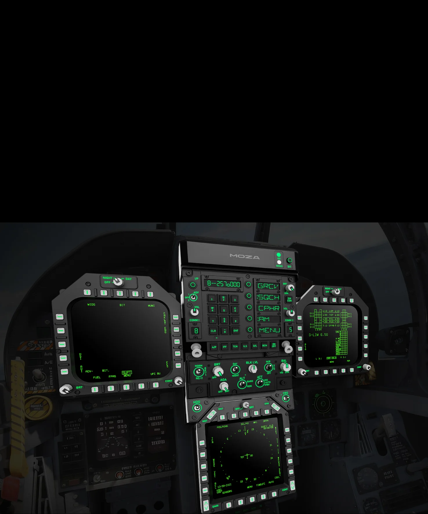 Moza FMP18 Bundle - panel arrangement